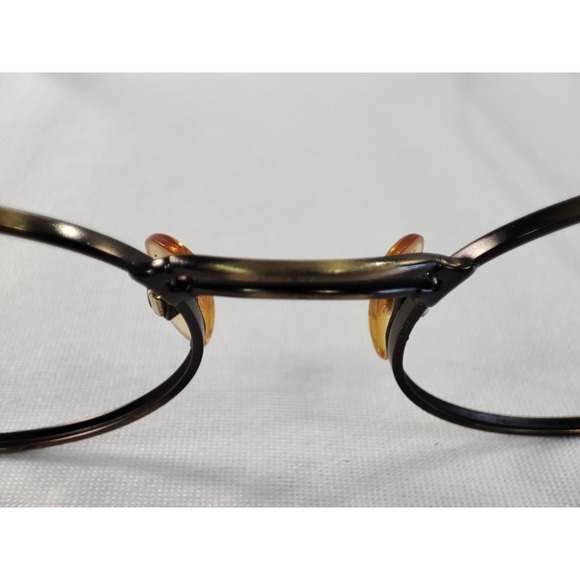 Vintage Giorgio Armani 134 306 Eyeglass Frames Round Gold Tortoise 50-20 Italy - Picture 9 of 14
